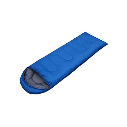 SSWERWEQ Schlafsack Outdoor Sleeping Bag Camping 4 Season Backpacking Hiking Traveling Winter Warm Heat Sleep Pad Bags Blanket for Outdoor Traveling Hiking (Color : Blue, Size : Small-700) von SSWERWEQ