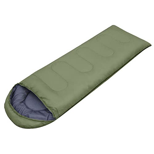 SSWERWEQ Schlafsack Outdoor Ultralight Camping Sleeping Bag Filled Waterproof Fluff Sleeping Bags with Compression Bag Spring Tourism for Adult (Color : Green) von SSWERWEQ