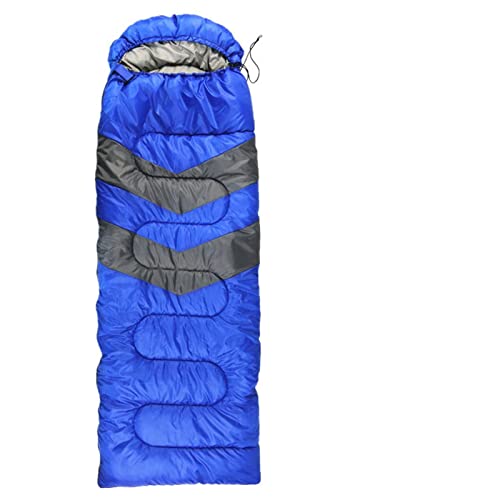 SSWERWEQ Schlafsack Outdoor Waterproof Camping Sleeping Bag Lightweight 3 Season Envelope Backpacking Sleeping Bag for Outdoor Emergency Survival Accessory (Color : Blue) von SSWERWEQ