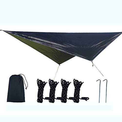 SSWERWEQ Zelte Außen Sky Vorhang Multifunktionales Mat Improvised Tent Camping Supplies Wandern Camping-Zelt Cloth (Color : Black) von SSWERWEQ