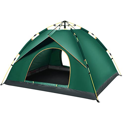 SSWERWEQ Zelte Large Automatic Quick-Opening Pop Up Outdoor Tent for Family Camping Hiking Travelling (Color : Dark Green) von SSWERWEQ