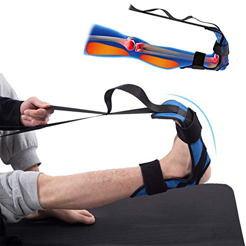 SSY-YU Yoga-Stretch-Gürtel, Fuß- und Bein-Stretchband mit Schlaufen, für Plantarfasziitis, um Kraft zu verbessern und Achillessehnenentzündung zu lindern. von SSY-YU