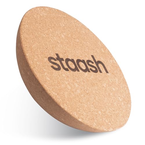 STAASH - Balance Board mit einzigartigem Rocker Shape inkl. Rolle - Surf Balance Board (100% Holz) | Balance Board Holz | 100% Spaß garantiert von STAASH