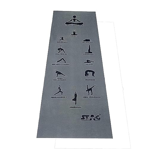STAG Yoga Mantra Asana Grau Matte mit Tasche von STAG