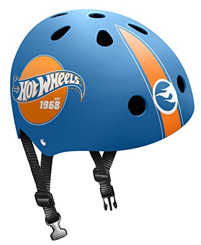 STAMP Boys Skating Helmet HOT Wheels, Blue ORANGE, S von Stamp