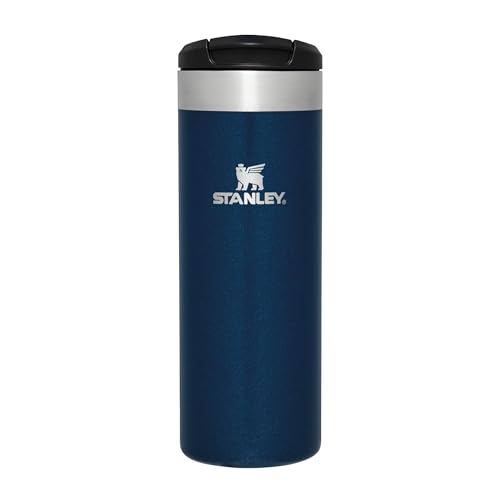 Stanley Aerolight Transit Thermobecher 0.47L - Hält 6 Stunden Heiß - Spülmaschinenfest - Kaffeebecher To Go Auslaufsicher - Kompatibel Mit Gängigen Pkw-Getränkehalterungen - Thermosflasche - Blue von STANLEY