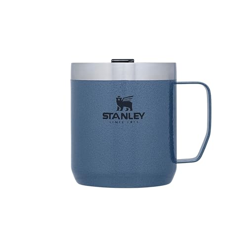 Stanley Classic Legendary Camp Mug Thermobecher 354 ml - Doppelwandiger, Vakuumisolierter Kaffeebecher To Go - BPA-Frei - Spülmaschinenfest - Hammertone Lake von STANLEY