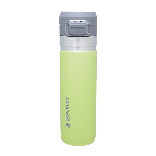 Stanley Quick Flip Trinkflasche Edelstahl 0.71L - Hält 12+ Stunden Kalt - Wasserflasche BPA-Frei - Spülmaschinenfest - Druckverschlussdeckel - Thermosflasche Auslaufsicher - Citron von STANLEY