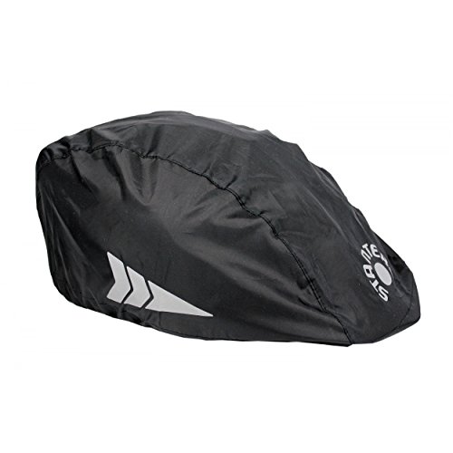 STANTEKS Helm Regenüberzug Universal Regenschutz für Fahrradhelme Regenkappe Schutzbezug (schwarz) von STANTEKS