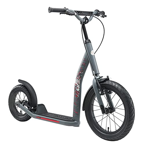 STAR SCOOTER Kinder Tret Roller ab 8 Jahre | City Kick Scooter Luftreifen Höhenverstellbar 16 Zoll New Gen | Grau von STAR SCOOTER