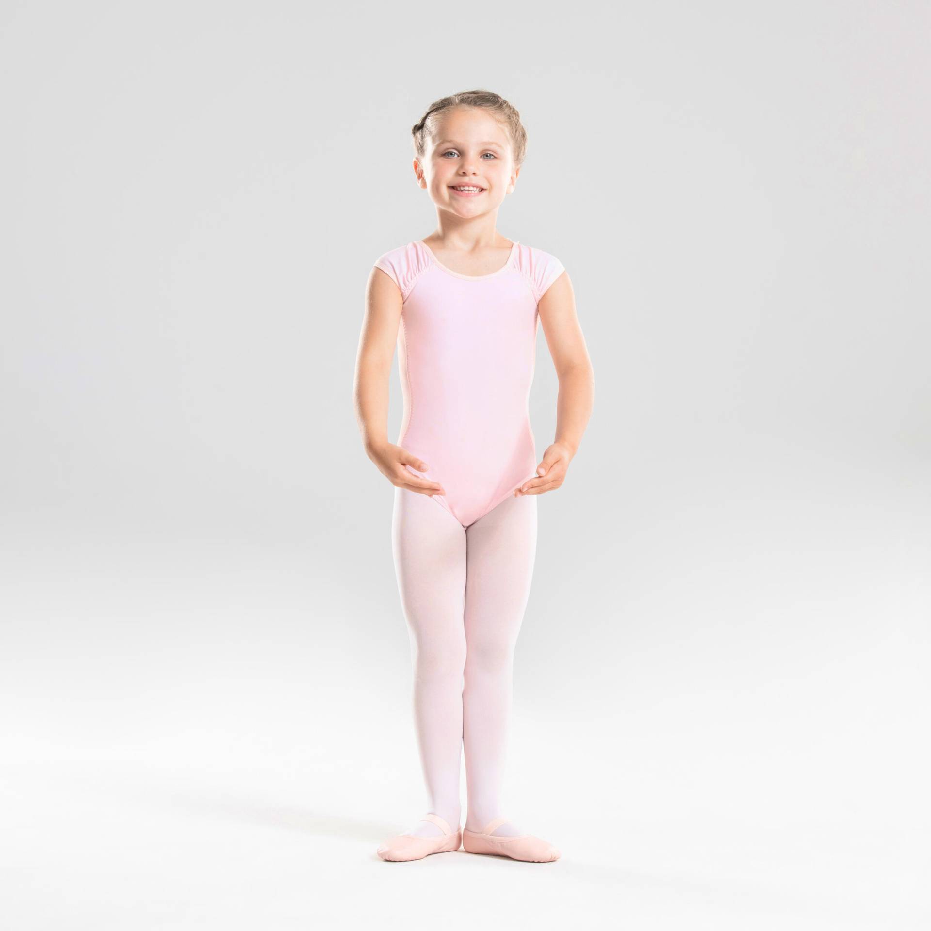 Tanzbody kurzarm Ballett Kinder rosa von STAREVER