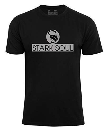 STARK SOUL Herren Logo T-Shirt, Schwarz, Gr. M von STARK SOUL