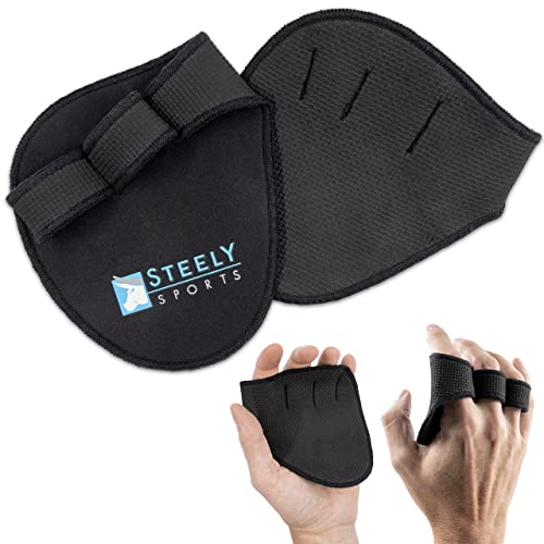STEELY SPORTS Griff Pads fürs Krafttraining - Alternative zu Fitness Handschuhe - Geeignet für Fitness, Hanteltraining, Gerätetraining, Crossfit u.v.m. von STEELY SPORTS