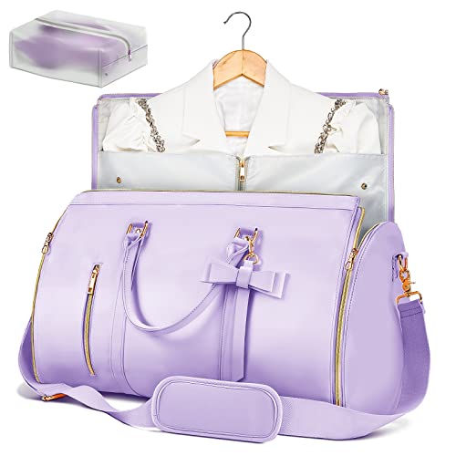 Kleidersäcke für Reisen für Damen, Rosa und Violett, Violett, Carry-on 20-Inch, Niedlich von STHMEOOHT