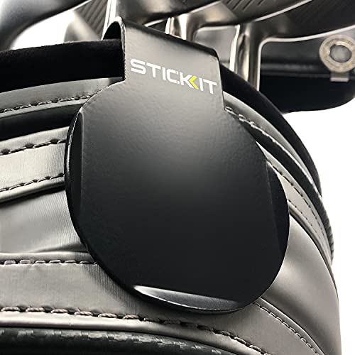 STICKIT Magnetischer Golftaschen-Landeplatz I Metalltaschen-Clip für schnelle und einfache Verwendung von magnetischer Golf-Ausrüstung und Zubehör mit praktischer Positionierung auf Ihrer Golftasche. von STICKIT