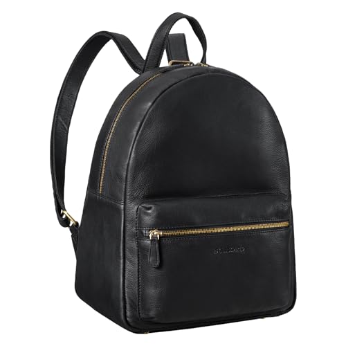 STILORD 'Flynn' Großer Rucksack Leder XL Lederrucksack für Damen Herren Laptop Rucksack Reiserucksack Arbeitsrucksack Schulrucksack aus Echt Leder, Farbe:schwarz von STILORD