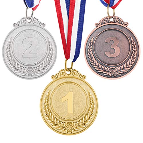 STOBOK Metall Gewinner Award Medaillen: 3 Stück Gold Silber Bronze AwardMedaille für Sport, Wettbewerbe Party,Goldmedaille Awards für Kinder Goldmedaillen Wettbewerb Auszeichnungen von STOBOK