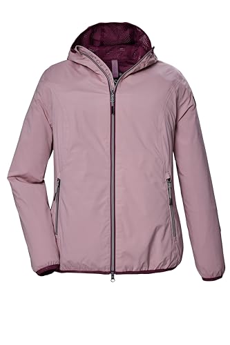 STOY Damen Packbare Funktionsjacke/Outdoorjacke wasserdicht mit Kapuze - Große Größen STS 18 WMN JCKT, powder rose, 44, 43139-000 von STOY