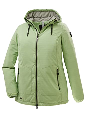 STOY Damen Softshelljacke mit Kapuze - große größen STS 5 WMN SFTSHLL JCKT, frühlingsgrün, 48, 38102-000 von STOY