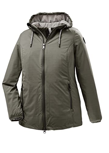 STOY Damen Softshelljacke mit Kapuze - große größen STS 5 WMN SFTSHLL JCKT, oliv, 44, 38102-000 von STOY