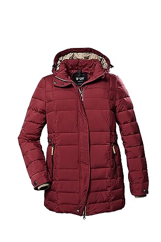 STOY Damen Steppjacke mit abzippbarer Kapuze - Große Größen STW 6 WMN QLTD JCKT, weinrot, 44, 39791-000 von STOY