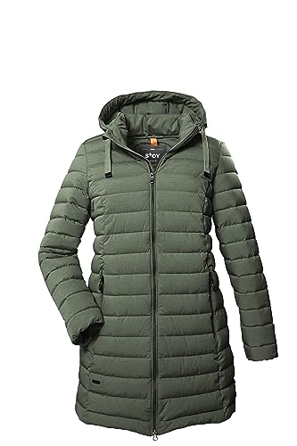 STOY Damen Steppparka/Parka mit abzippbarer Kapuze - Große Größen STW 5 WMN QLTD PRK, dunkelmint, 44, 39790-000 von STOY