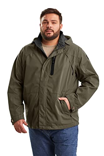 STOY Herren Funktionsjacke mit abzippbarer Kapuze - große größen STS 12 MN JCKT, oliv, 4XL, 38109-000 von STOY