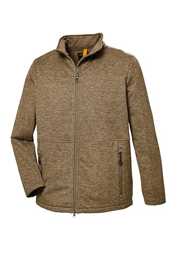 STOY Herren Stretchjacke/Fleecejacke - Große Größen STS 6 MN KNTFLC JCKT, camel, 3XL, 41411-000 von STOY