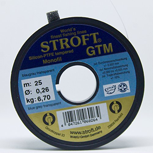 STROFT GTM 25 m Vorfachspule (0,26 mm/6,70 kg) von STROFT