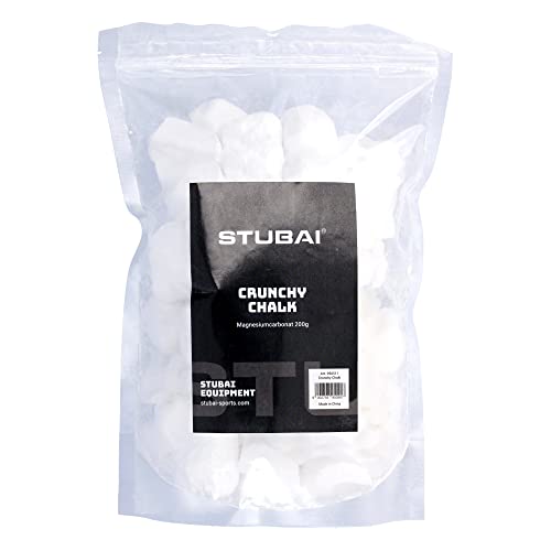 STUBAI Crunchy Chalk Magnesium-Pulver zum Klettern und Bouldern 10 x 200 g, Magnesia-Powder, Kreide-Beutel, Kalk-Beutel von STUBAI