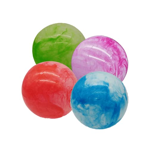STUWU 4X Kunststoffball MARMORBALL 26cm inkl. Ballnadel Fussball Gymnastikball von STUWU