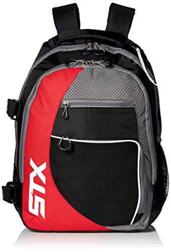 STX Lacrosse Sidewinder Lacrosse Rucksack, Schwarz/Rot von STX