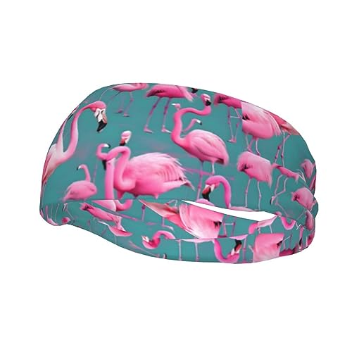 Eine Flamingo-Sport-Stirnband für Männer und Frauen, geeignet für Laufen, Yoga, Basketball, elastisches Feuchtigkeitsband. von STejar