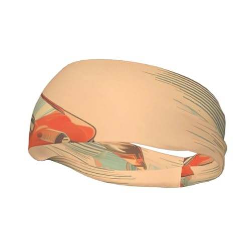 Poster Auto Sport Stirnband für Männer und Frauen, geeignet für Laufen, Yoga, Basketball, elastisches Feuchtigkeitsband. von STejar