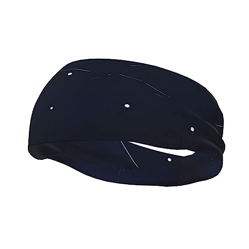 Serene Blue Night View Sport-Stirnband für Männer und Frauen, geeignet für Laufen, Yoga, Basketball, elastisches Feuchtigkeitsband. von STejar