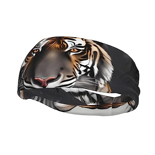 Tiger at Rest Sport-Stirnband für Männer und Frauen, geeignet für Laufen, Yoga, Basketball, elastisches Feuchtigkeitsband. von STejar