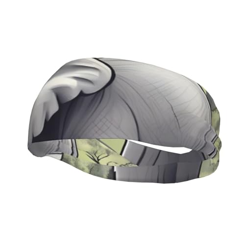 Walking Elephant Sport-Stirnband für Männer und Frauen, geeignet für Laufen, Yoga, Basketball, elastisches Feuchtigkeitsband. von STejar