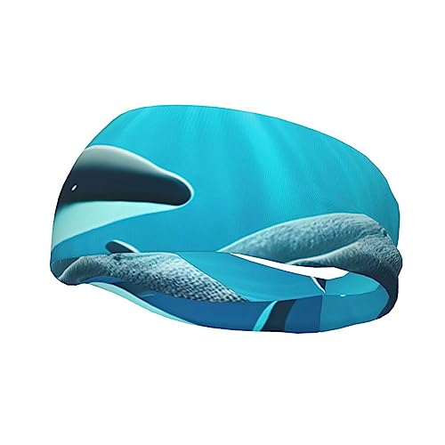 Whales Under The Sea Sport-Stirnband für Männer und Frauen, geeignet für Laufen, Yoga, Basketball, elastisches Feuchtigkeitsband. von STejar