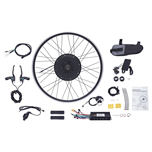 SUBKUDY E Bike Umbausatz Elektrofahrrad Ebike Vorderrad Conversion Motor Vorderrad/Hinterrad Ebike Conversion Motor Kit LCD Display 48V 1000W (Hinterrad) von SUBKUDY