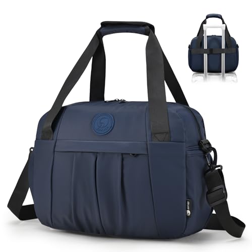 SUCIKORIO 40x30x15cm British Airways Air France Jet 2 Handgepäck Tasche für Flugzeug, Wasserdicht Oxford Reisetasche Faltbar Cabin Bag 18L Carry On Luggage Weekender Damen Herren Mit Nasstasche von SUCIKORIO
