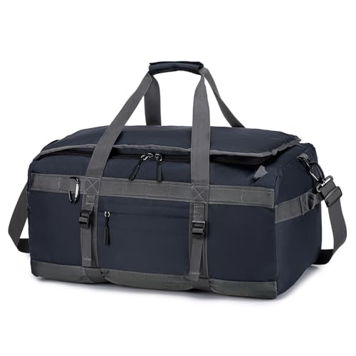 SUCIKORIO 55x35x25cm KLM Handgepäck Tasche für Flugzeug, 3 IN 1 Reisetasche Wasserdicht Oxford Reiserucksack Cabin Bag 50L Carry On Luggage Weekender Rucksack Koffer Mit Nasstasche für Reisen von SUCIKORIO