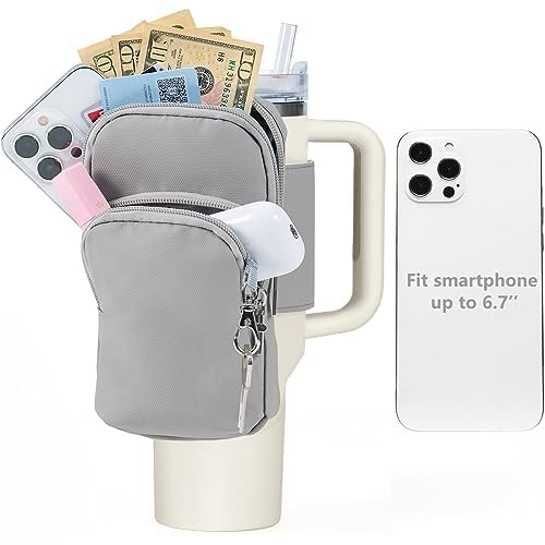 SUITMAT Wasserflaschen-Tasche für Stanley Quencher Tassenbecher, große Tassentasche für Stanley Cup-Zubehör, mit mehreren Taschen (nur Tasche) von SUITMAT