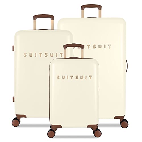 SUITSUIT Fab Seventies - Antique White - Koffer Set (55/66/76 cm) von SUITSUIT