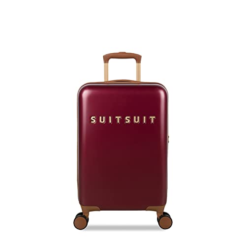 SUITSUIT - Damen Handgepäck Koffer- Fab Seventies Classic Kollektion - Roter Handgepäck Trolley (Biking Red) - 55 cm von SUITSUIT