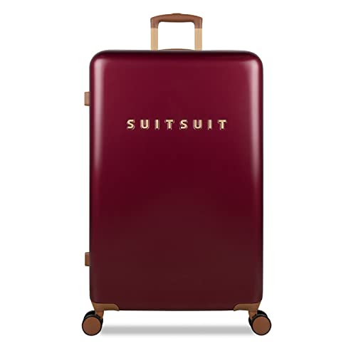 SUITSUIT - Damen Reisekoffer- Fab Seventies Classic Kollektion - Großer Roter Trolley (Biking Red) - 76 cm von SUITSUIT