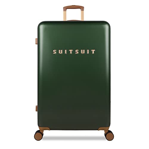 SUITSUIT - Damen Reisekoffer- Fab Seventies Classic Kollektion - Großer Grüner Trolley (Beetle Green) - 76 cm von SUITSUIT