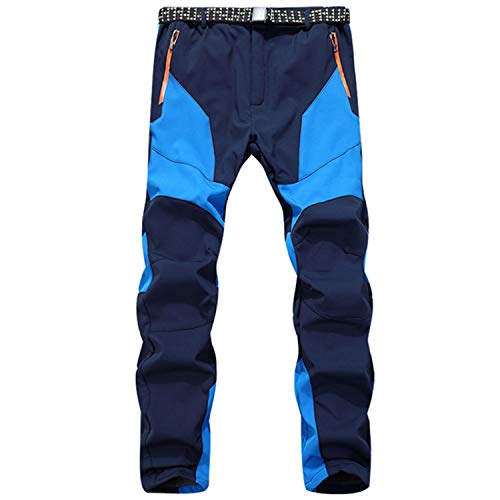 SUKUTU Herren Outdoor Softshell Wanderhose Verdickung Fleecehose Warme wasserdichte Winddichte Schnee Ski Sport Lange Hosen von SUKUTU