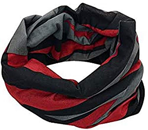 SULOV Fleece-Schal, grau/Rot, Uni von SULOV