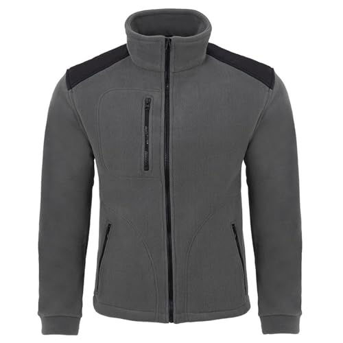 SUMDO Fleecejacke, Warme Arbeitsjacke, Taktische Militär Jacke, Stehkragen Fliesjacke, Multi Taschen, Full Zip von SUMDO