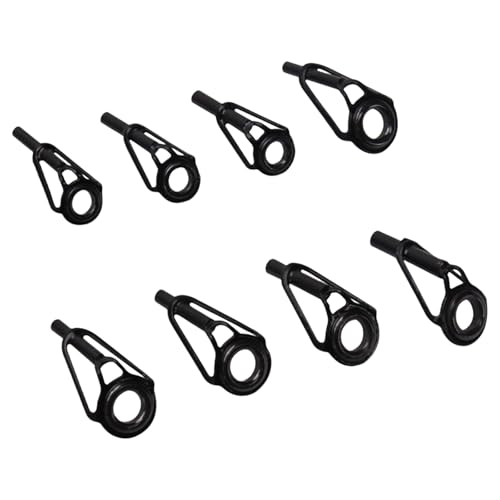 SUMMITDRAGON 8pcs/Set Mischgröße Fischereistange Guide 6mm 8 Mm Außendurchmesser Köder Baitcasting Augenlinienringe Tippreparatur Kits Ceramic Guide Ringe von SUMMITDRAGON